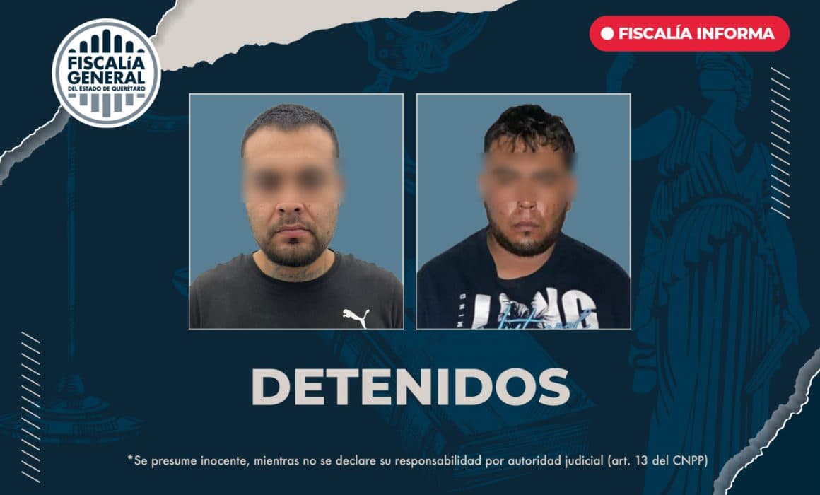 Detienen a 2 presuntos homicidas por caso Cantaritos