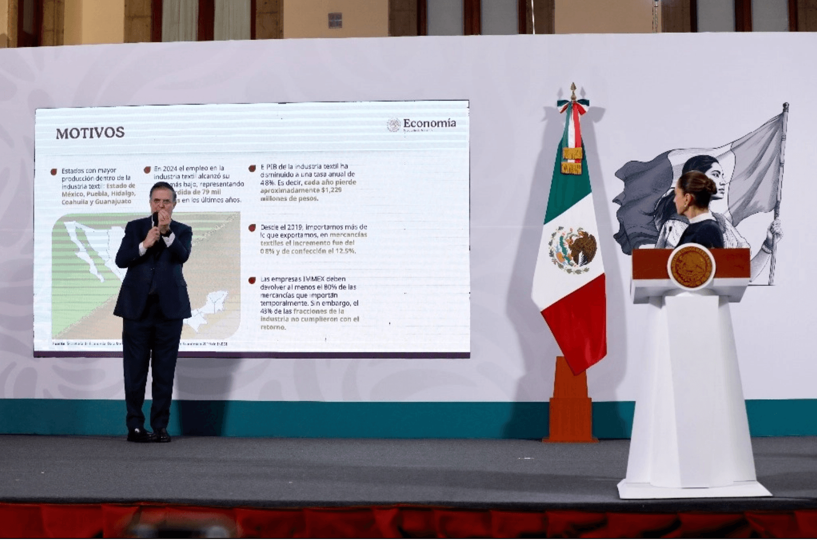 Sheinbaum firma decreto para proteger la industria textil mexicana y combatir abusos fiscales