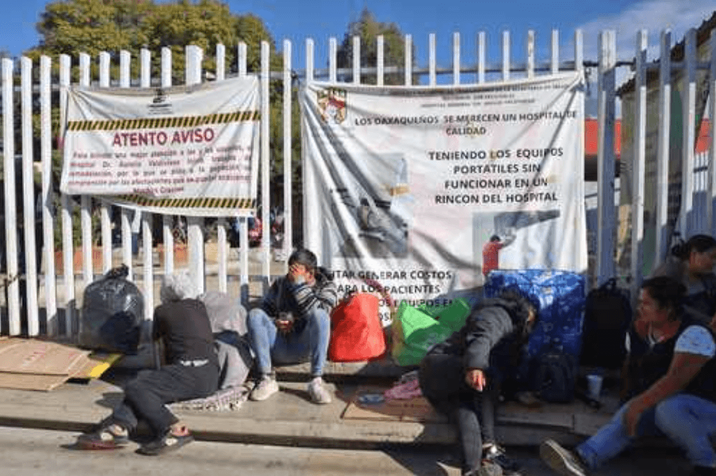 Falta de insumos y agua en el hospital general de Oaxaca