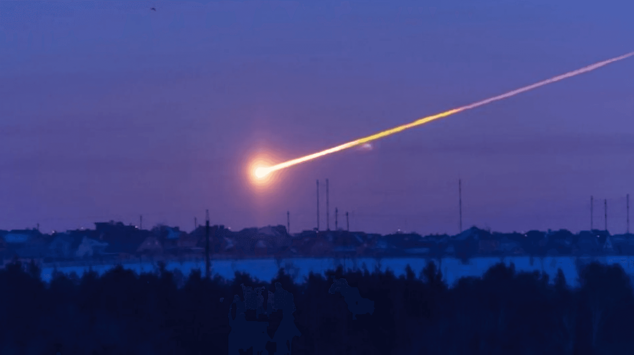 Caída histórica de meteorito en Canadá captada en video