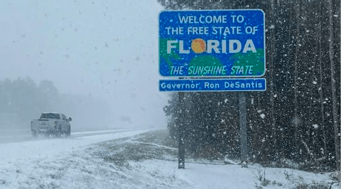 Nevada histórica y ola de frío paralizan Florida