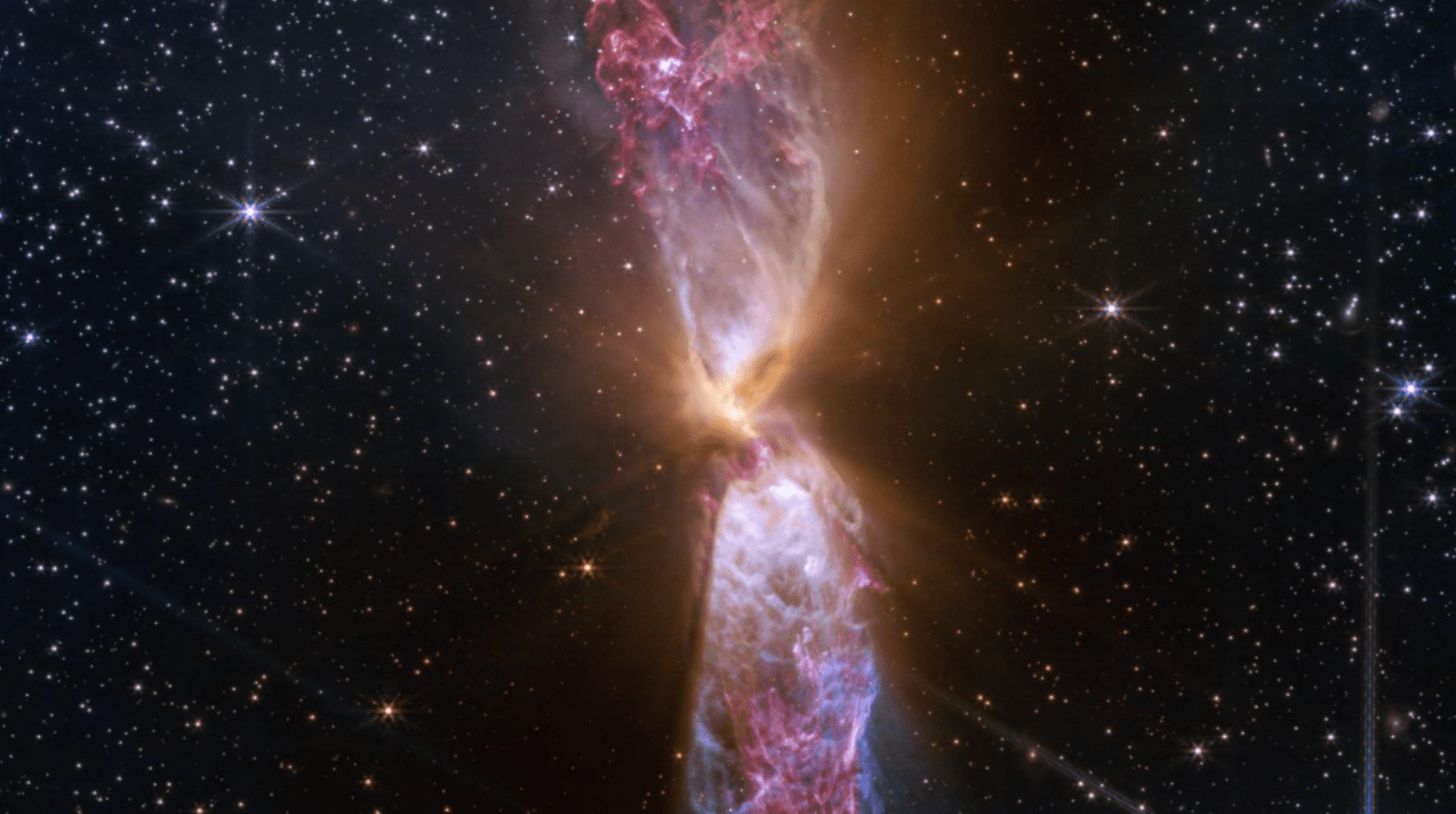 Un sistema estelar en formación revela nuevas estructuras en imágenes del telescopio Webb
