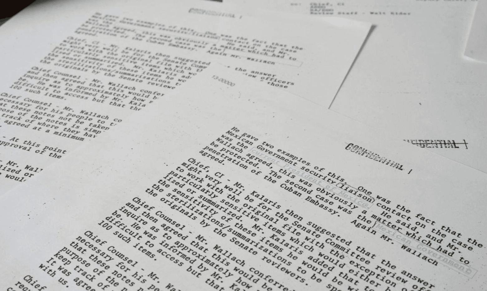 Estados Unidos desclasifica documentos de la CIA sobre espionaje en México