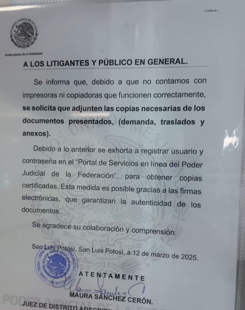 Afecta escasez al Poder Judicial Federal tras recortes presupuestales