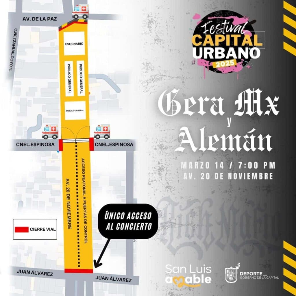 Alista SSPC operativo de seguridad para concierto de Gera MX y Alemán