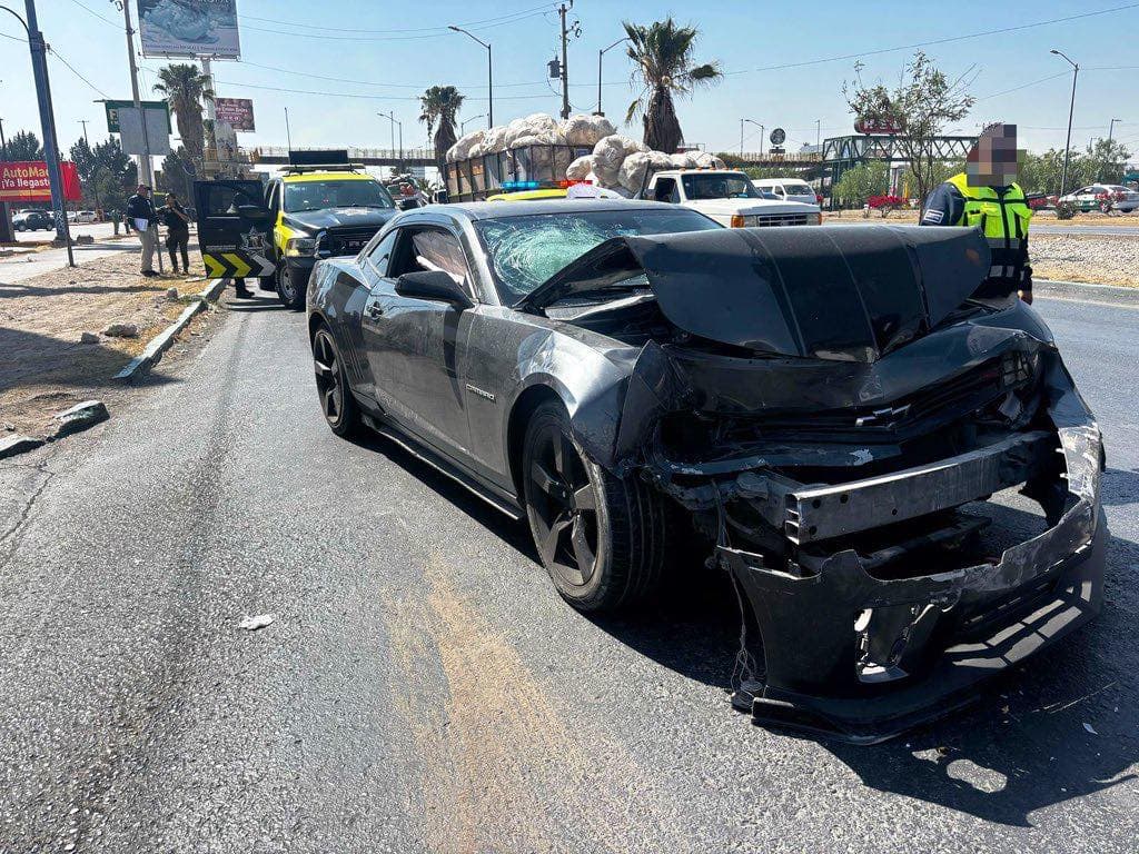 Civiles armados huyen tras accidente en la colonia Providencia