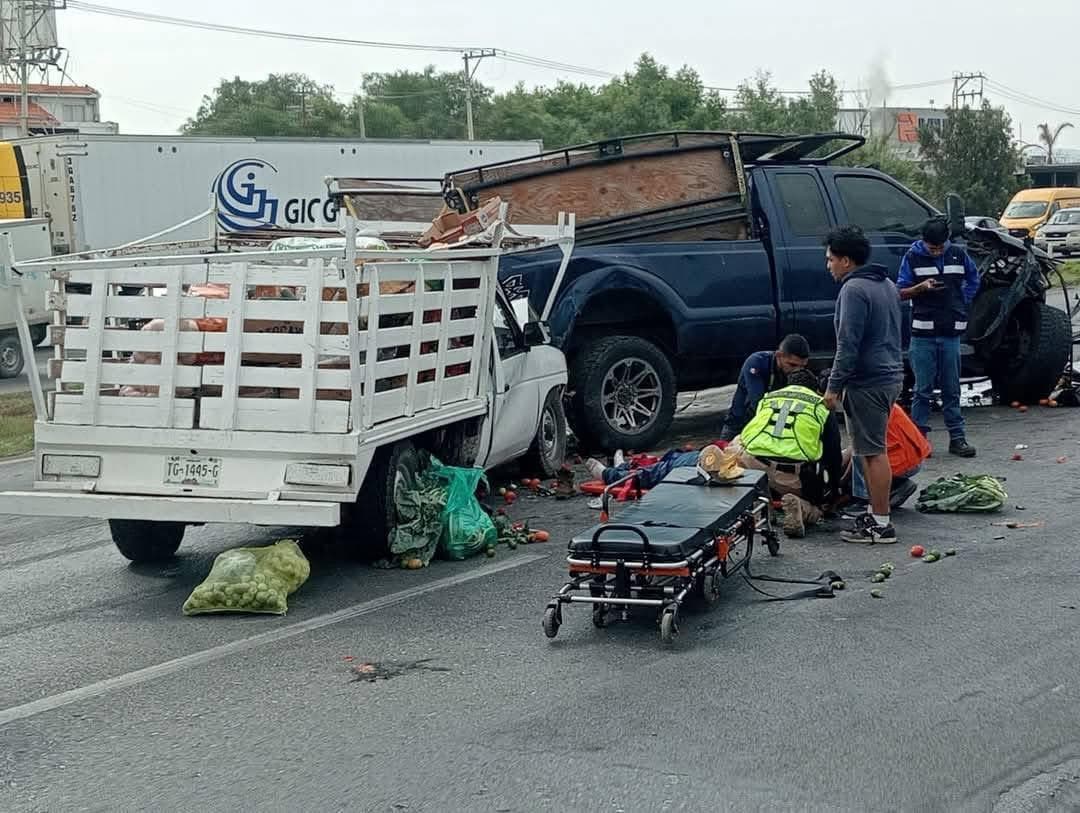 Se registra carambola en la carretera 57 a la altura del parque Tres Naciones