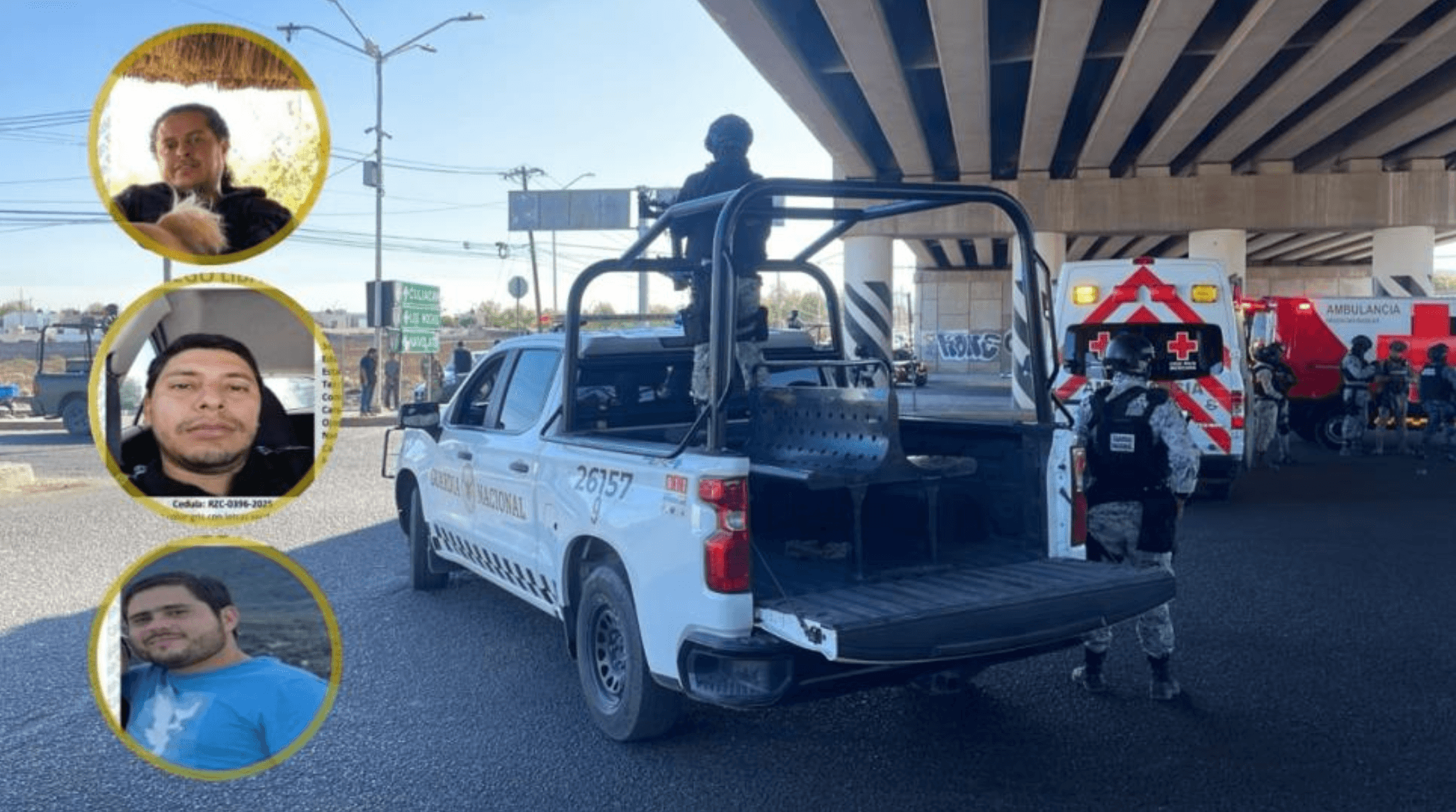 Identifican a tres hombres encontrados con heridas de bala en puente de Culiacán