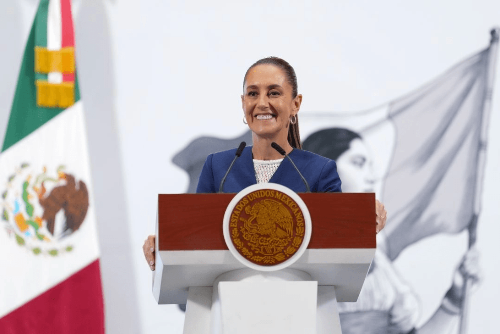 Sheinbaum reitera postura de no represión ante movilizaciones de la CNTE