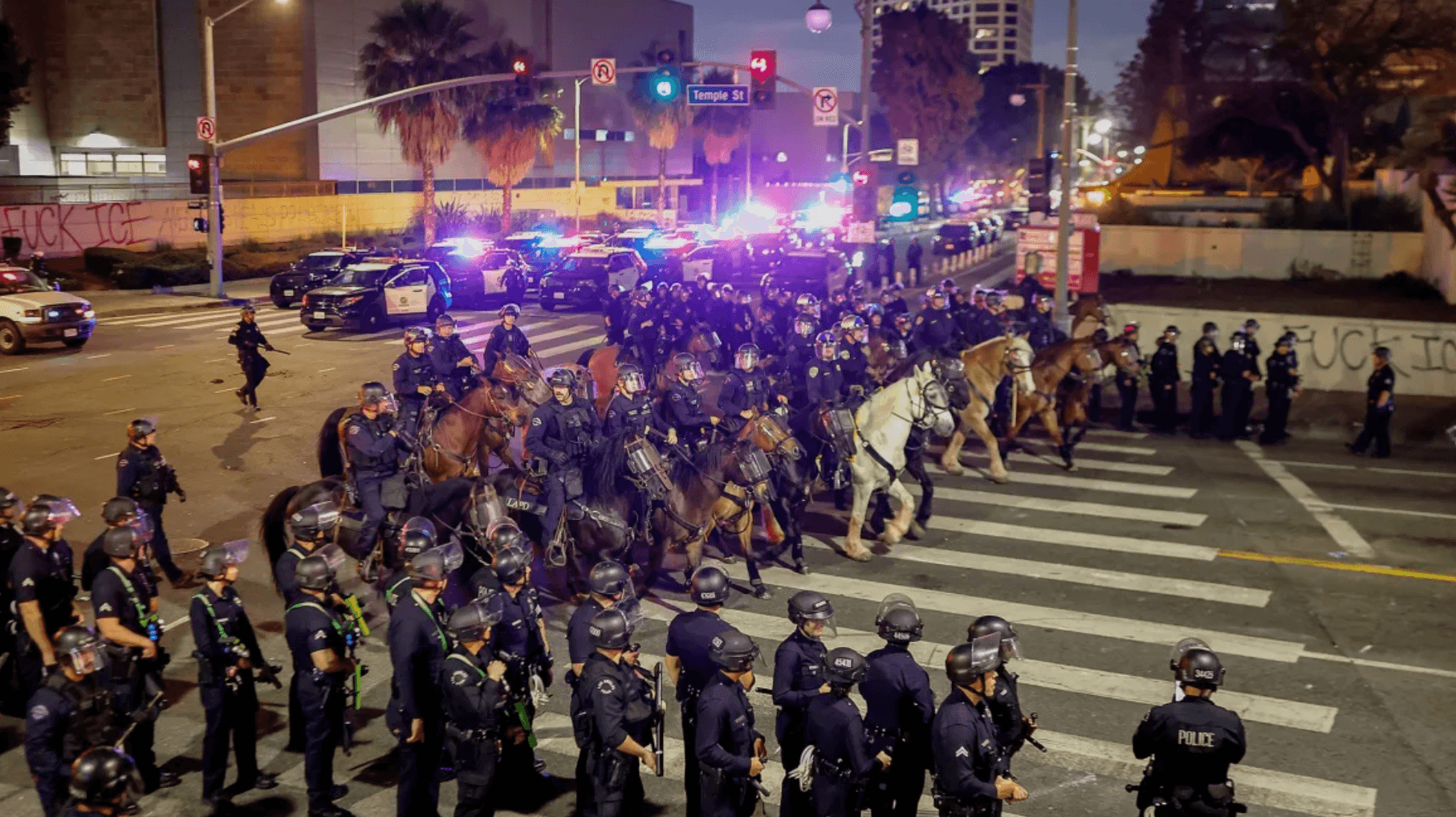 Toque de queda limitado en el centro de Los Ángeles ante disturbios recientes