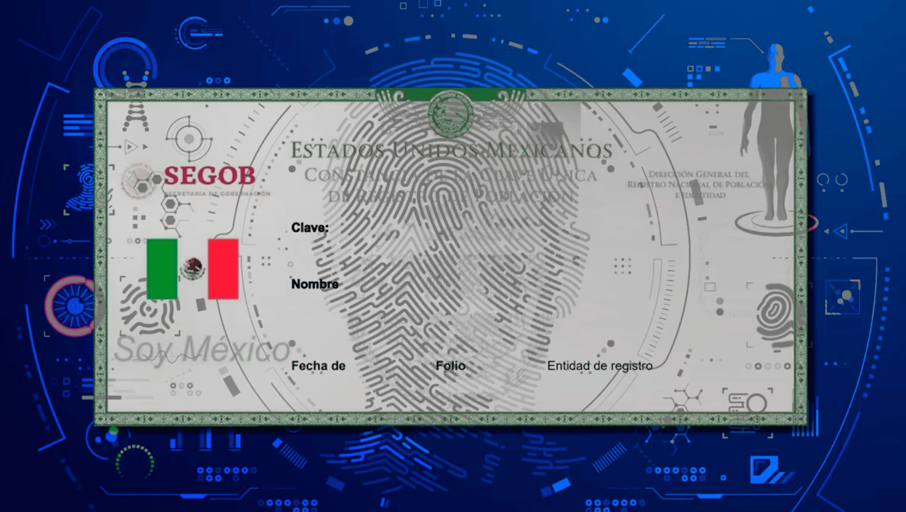 CURP biométrica: el Senado da primer paso para su uso oficial como identificación