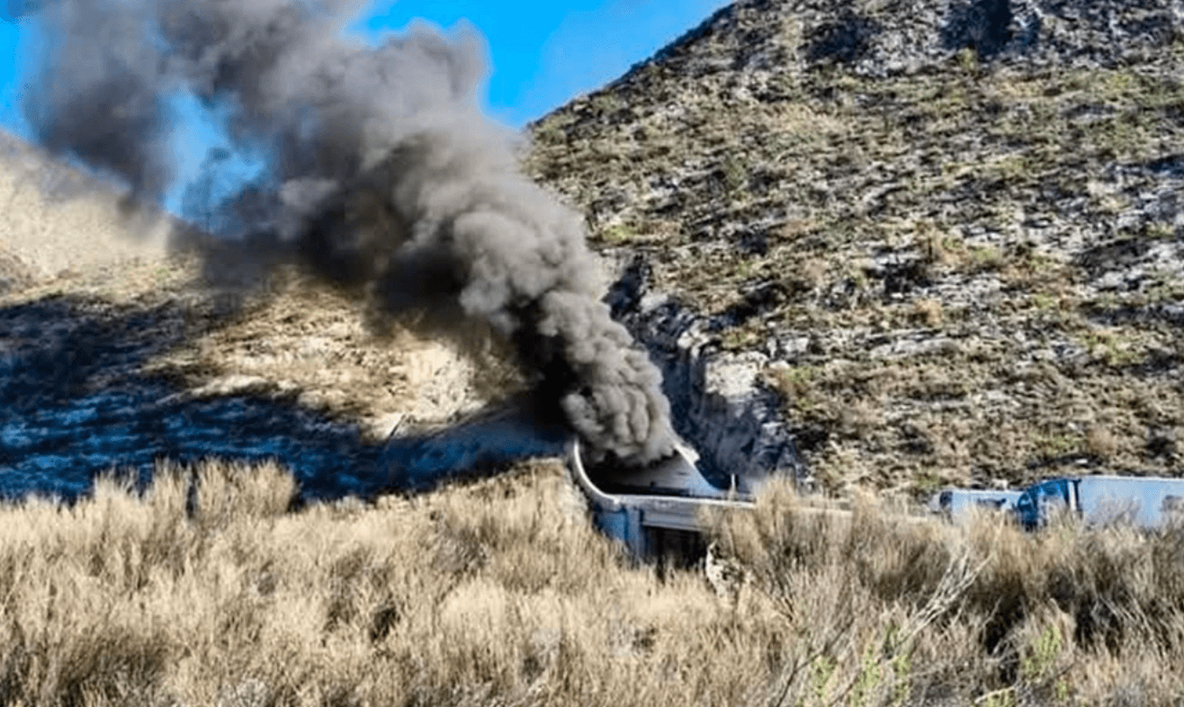 Accidente en túnel de Los Chorros interrumpe paso hacia Saltillo