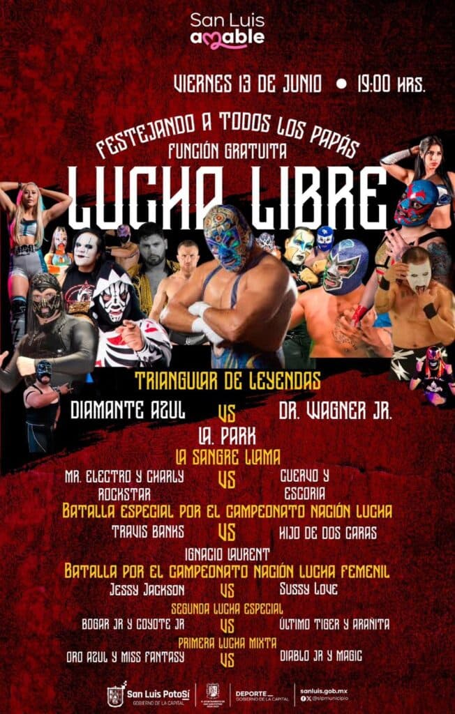 Luchará Diamante Azul, Dr. Wagner Jr. y L.A. Park en la Plaza de Toros