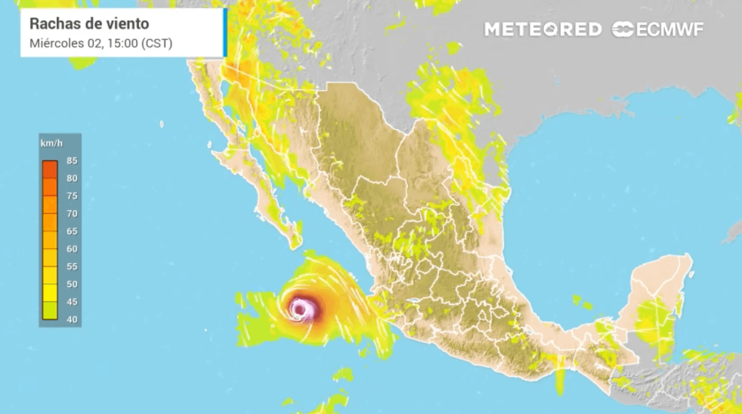 Flossie provoca lluvias torrenciales en seis estados del país